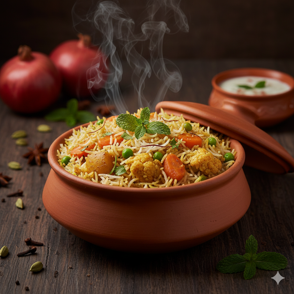 Vegetable Dum Biryani
